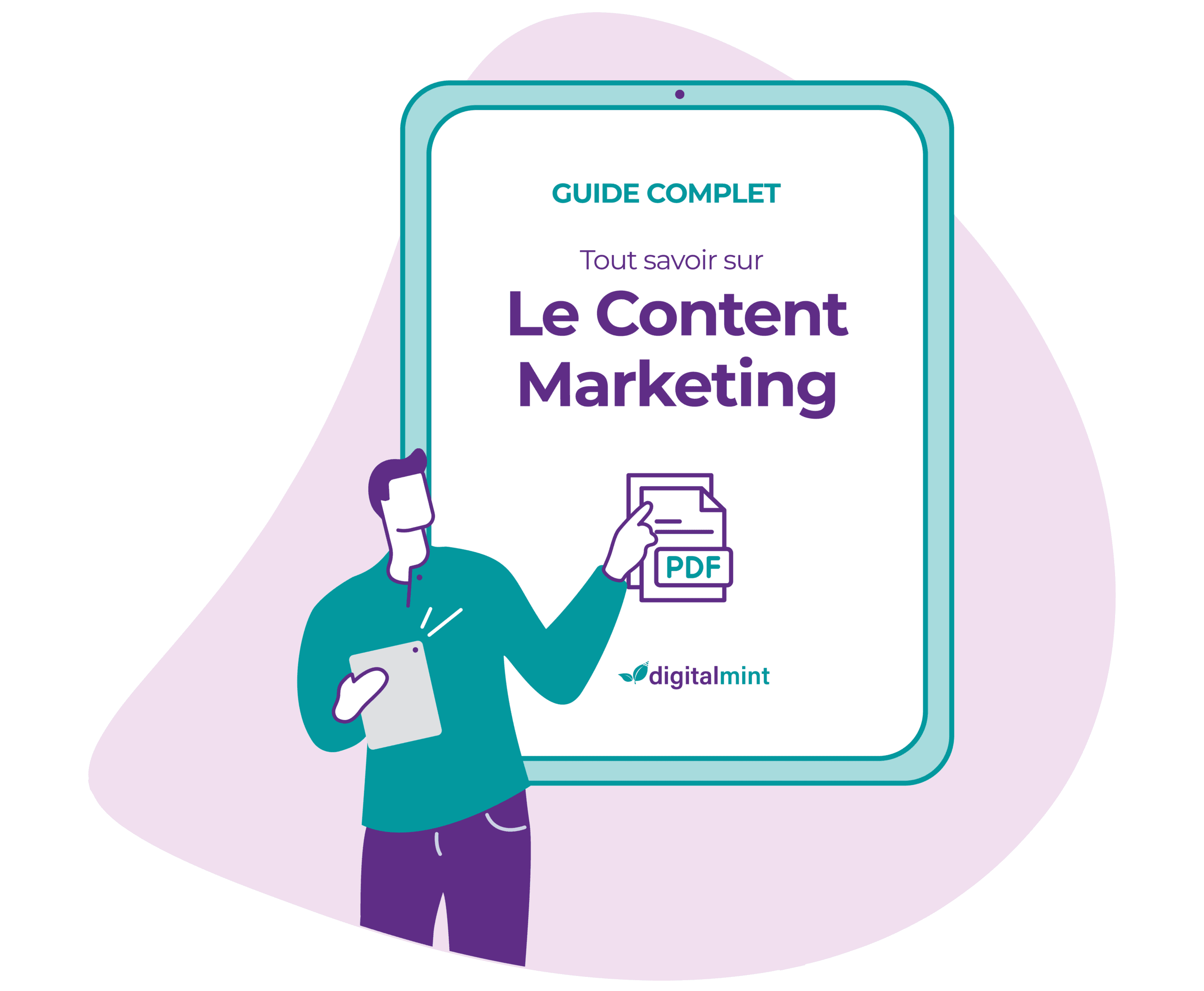 content-marketing Une personne qui explique ce qu'est le Content marketing